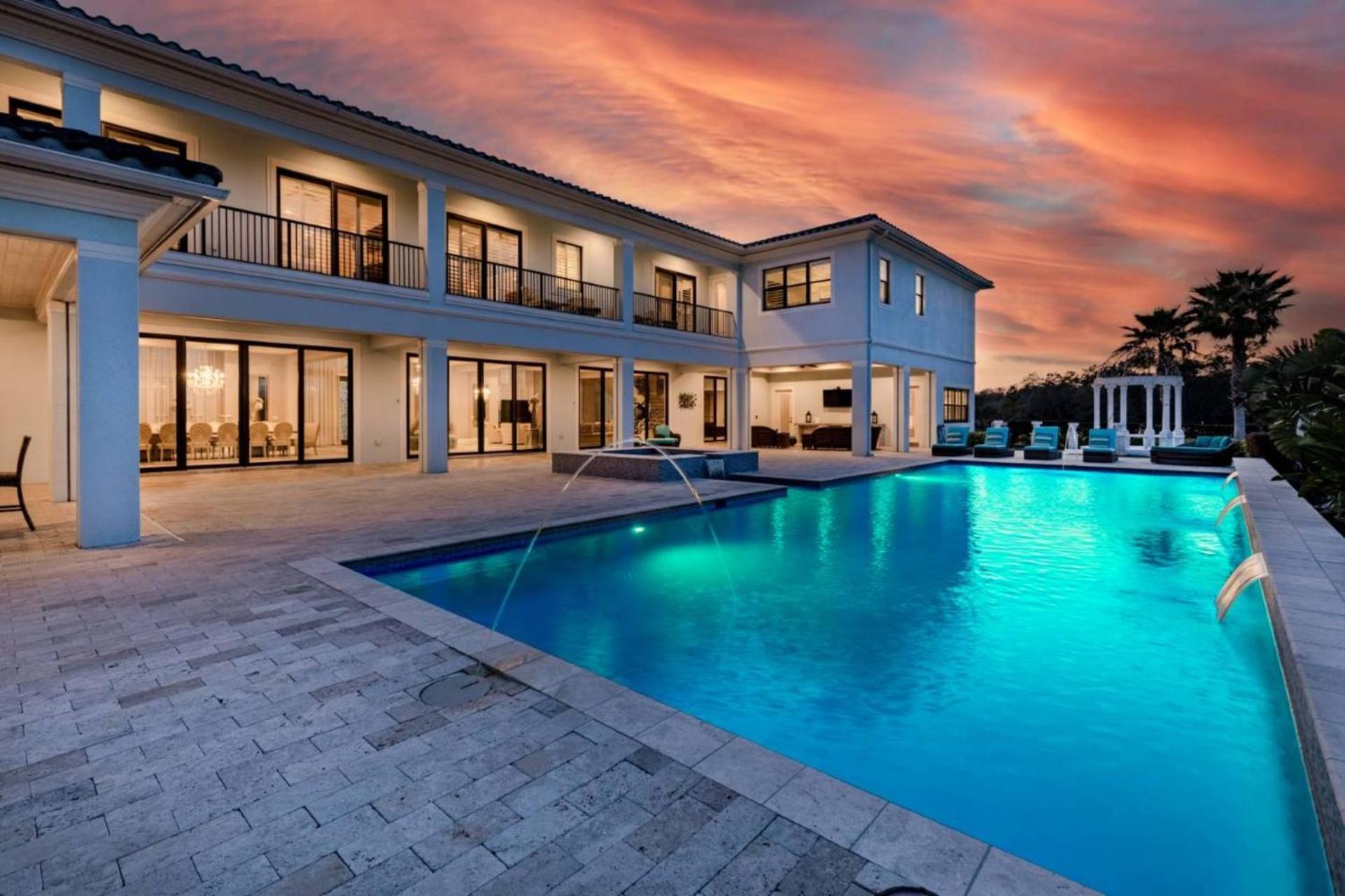 Beautiful 5 Star Mansion With Private Pool On The Prestigious Reunion Resort Orlando Mansion 6280 Кіссіммі Екстер'єр фото